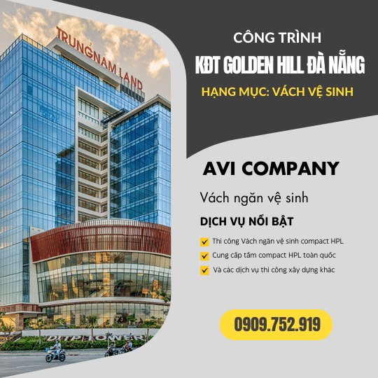Công Trình Thi Công Vách Ngăn Vệ Sinh Tại KĐT Golden Hill Đà Nẵng