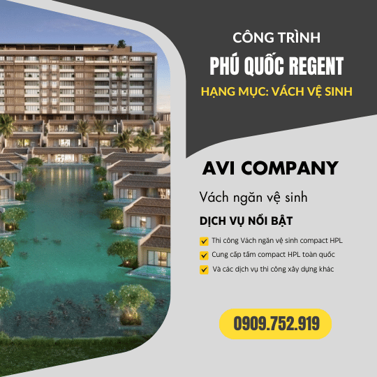 Công Trình Thi Công Vách Ngăn Vệ Sinh Tại Phú Quốc Regent – Giải Pháp Compact HPL Cao Cấp