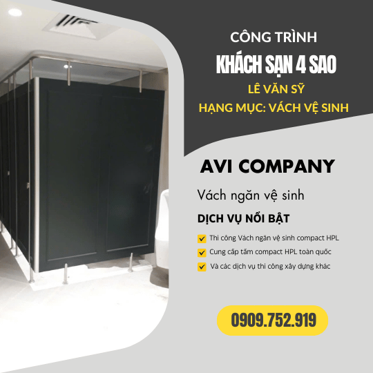 Công Trình Thi Công Vách Ngăn Vệ Sinh Tại Khách Sạn 4 Sao Lê Văn Sỹ