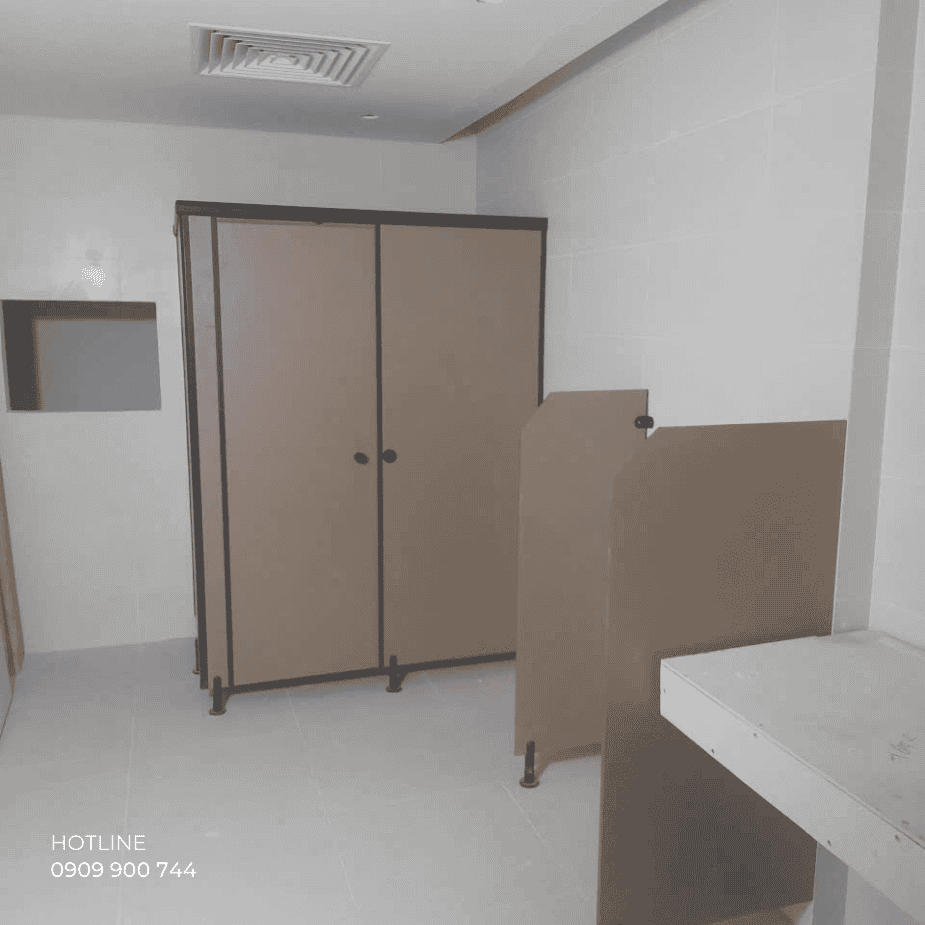 Vách ngăn Compact HPL trọn bộ (tấm + phụ kiện)
