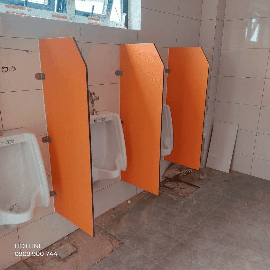 Vách ngăn Compact HPL khu vệ sinh văn phòng
